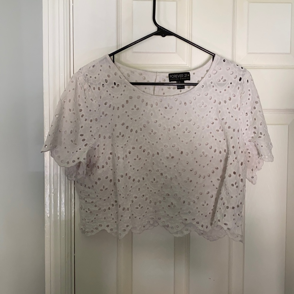Cute white crop top